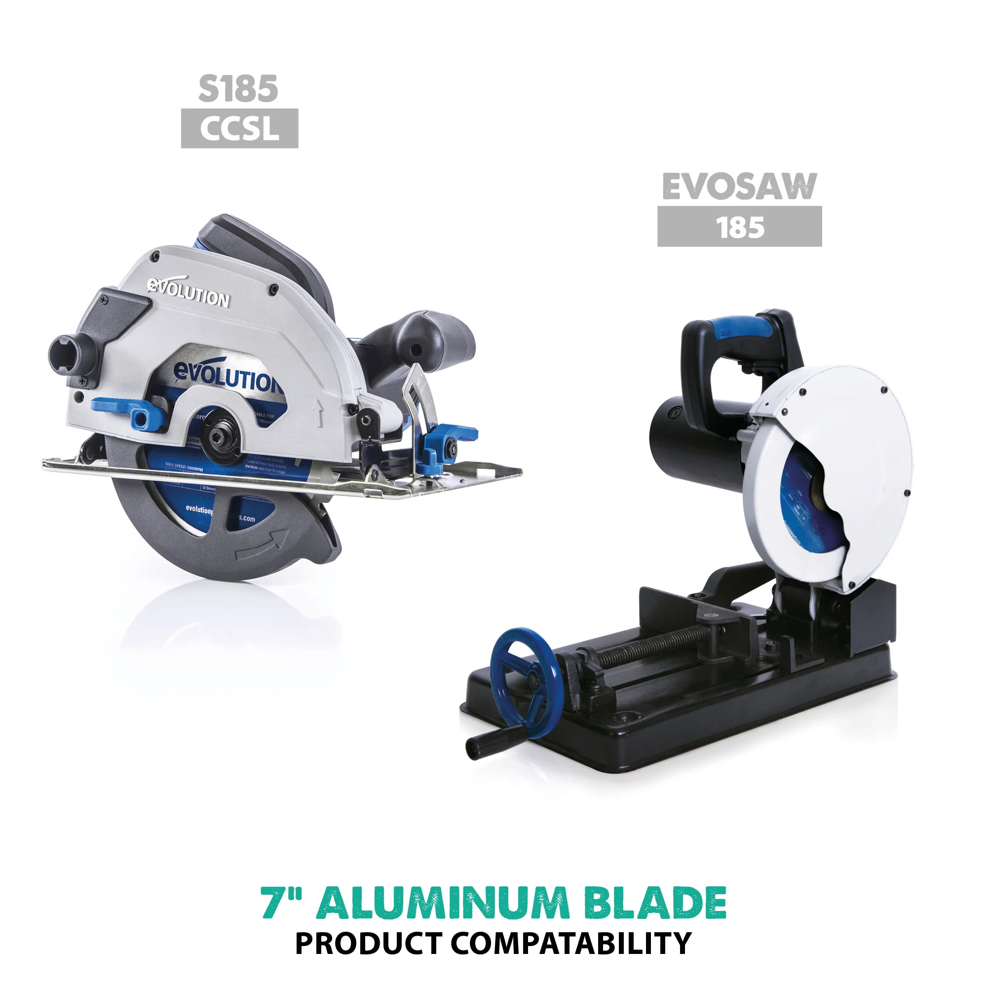 Evolution 180BLADEAL | 7 in. | 54T | 20mm Arbor | Aluminum and Non-Ferrous Metal TCT Blade - Image 3