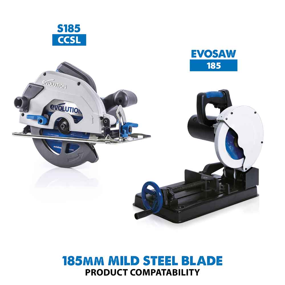 Evolution 7-1/4BLADEST | 7-1/4 in. | 40T | 5/8 in. Arbor | Mild Steel and Ferrous Metal TCT Blade With Diamond Knockout - Image 5