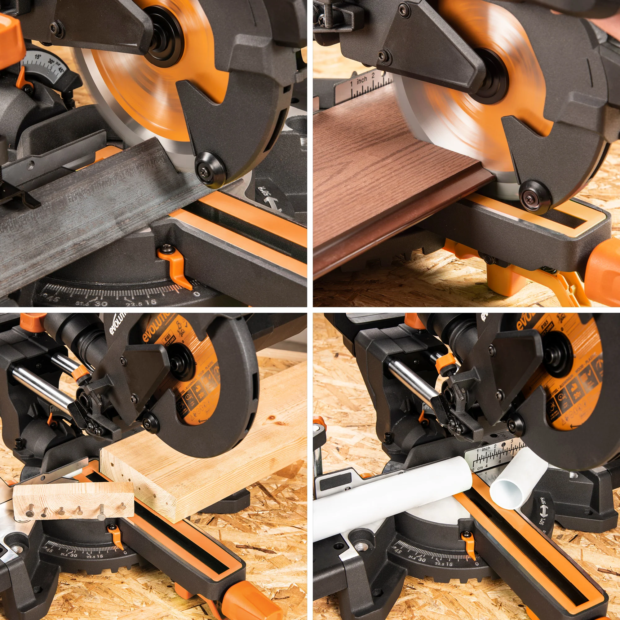 Evolution RAGEBLADEX | 7-1/4 in. | 20T | 20mm Arbor | Multi-Material TCT Blade (Miter Saw Blade) - Image 3