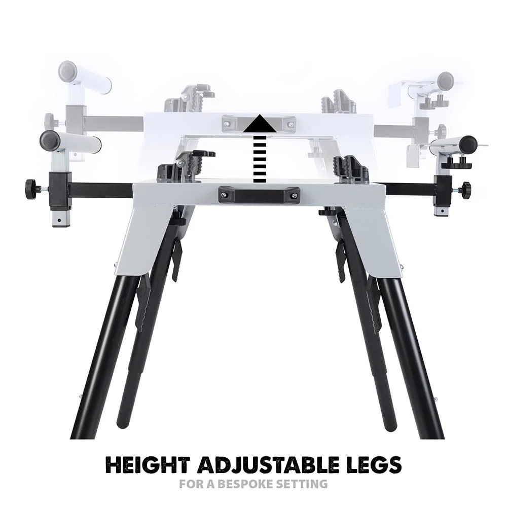 Evolution Universal Chop Saw Stand With Telescopic Arms and Folding Legs - Image 4