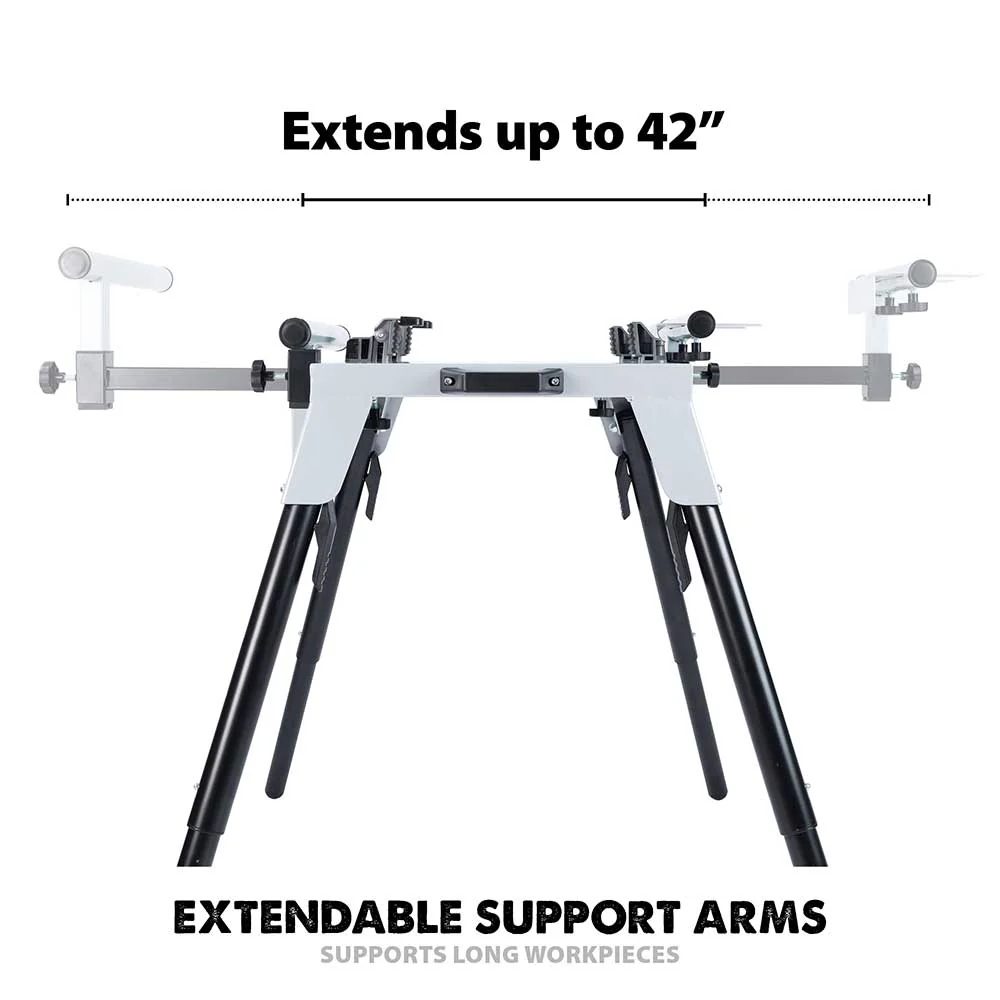 Evolution Universal Chop Saw Stand With Telescopic Arms and Folding Legs - Image 5