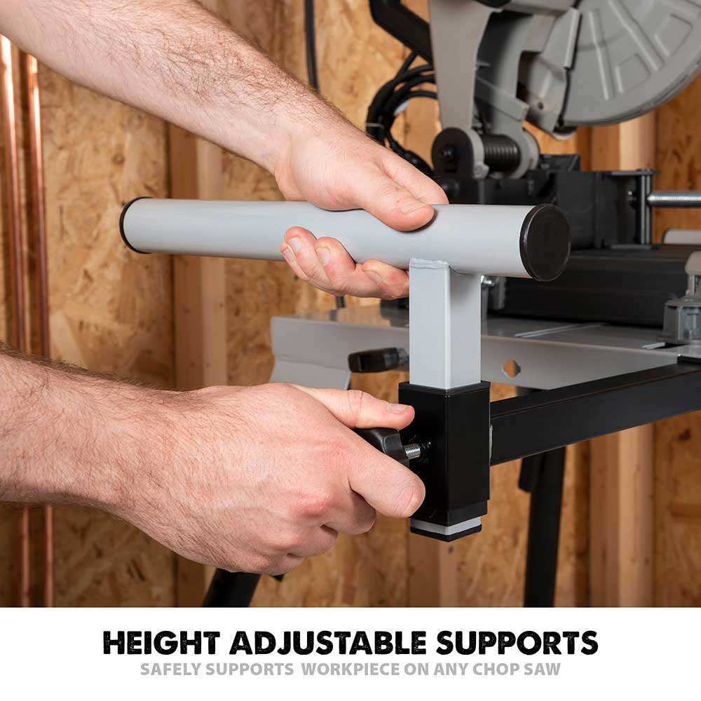Evolution Universal Chop Saw Stand With Telescopic Arms and Folding Legs - Image 6