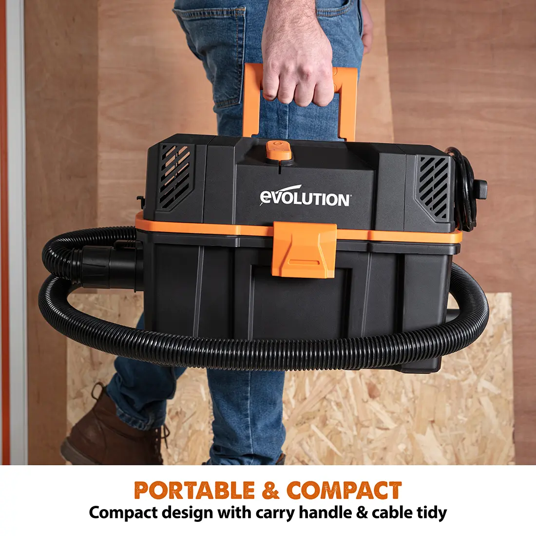 Evolution R15VAC 4-Gallon Wet & Dry Shop Vac With Accessories - Image 8