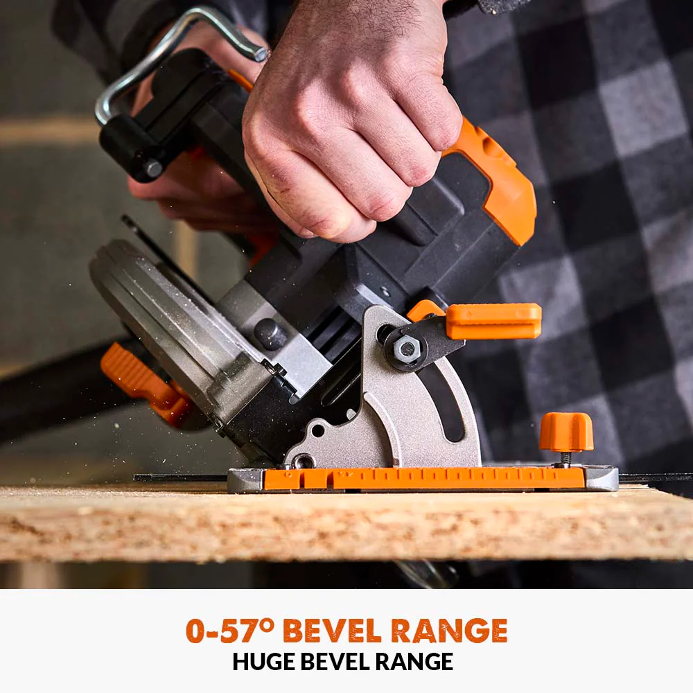Evolution Cordless R185CCS-Li 7-1/4 Brushless 20V Circular Saw Li-Ion EXT Inc Multi-Material Blade - Image 4