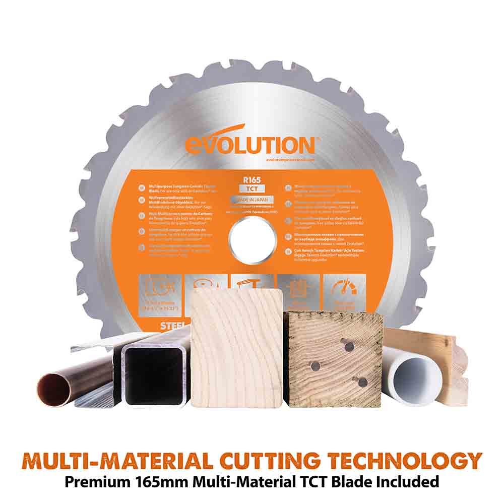 Evolution Cordless R185CCSX-Li 7-1/4 Track Compatible Circular Saw Bundle - Image 9