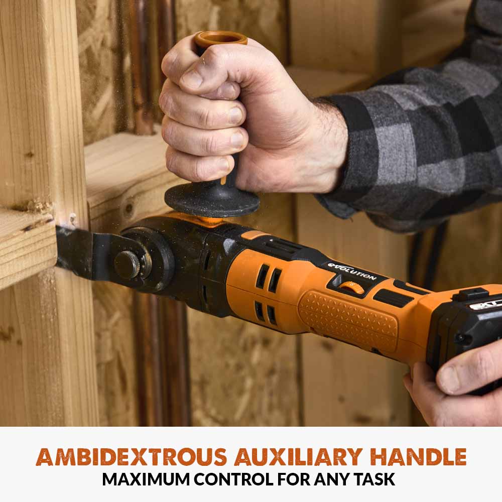 Evolution Cordless R18MLT-Li Oscillating Multi-Tool 20V Li-Ion EXT With Accessory Kit - Image 11