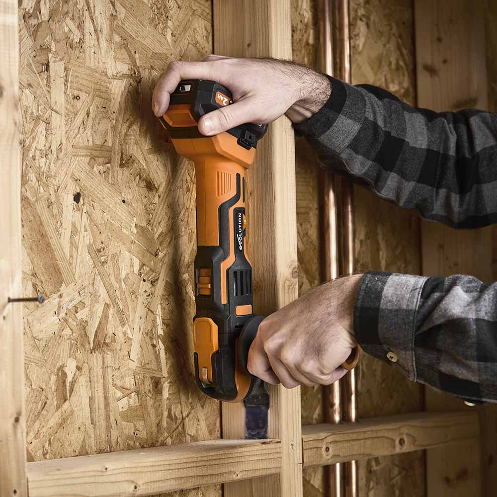 Evolution Cordless R18MLT-Li Oscillating Multi-Tool 20V Li-Ion EXT With Accessory Kit - Image 8
