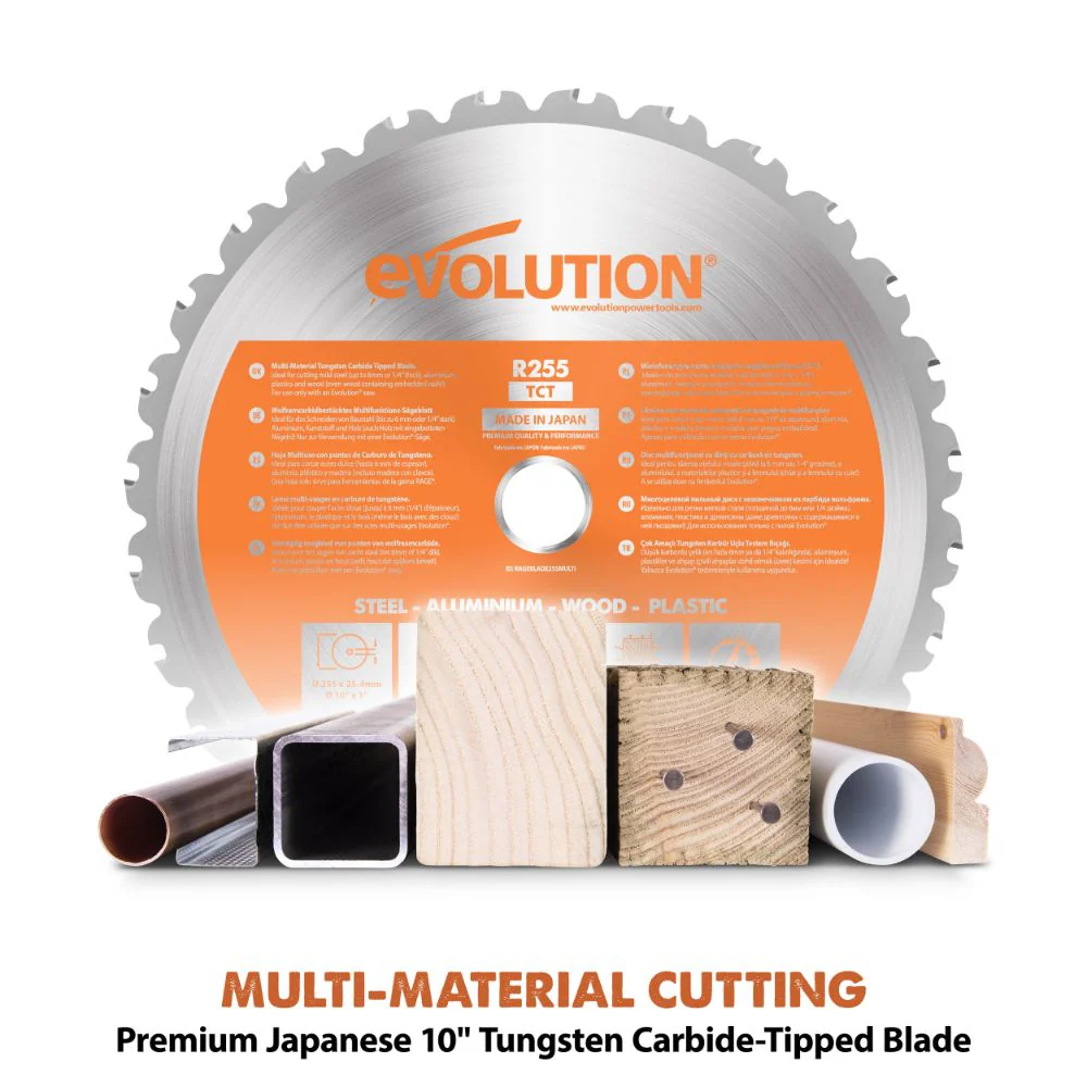 Evolution Cordless R255SMS-DB-Li: Dual Bevel Sliding Miter Saw With 10 in. Multi-Material Blade - Image 12