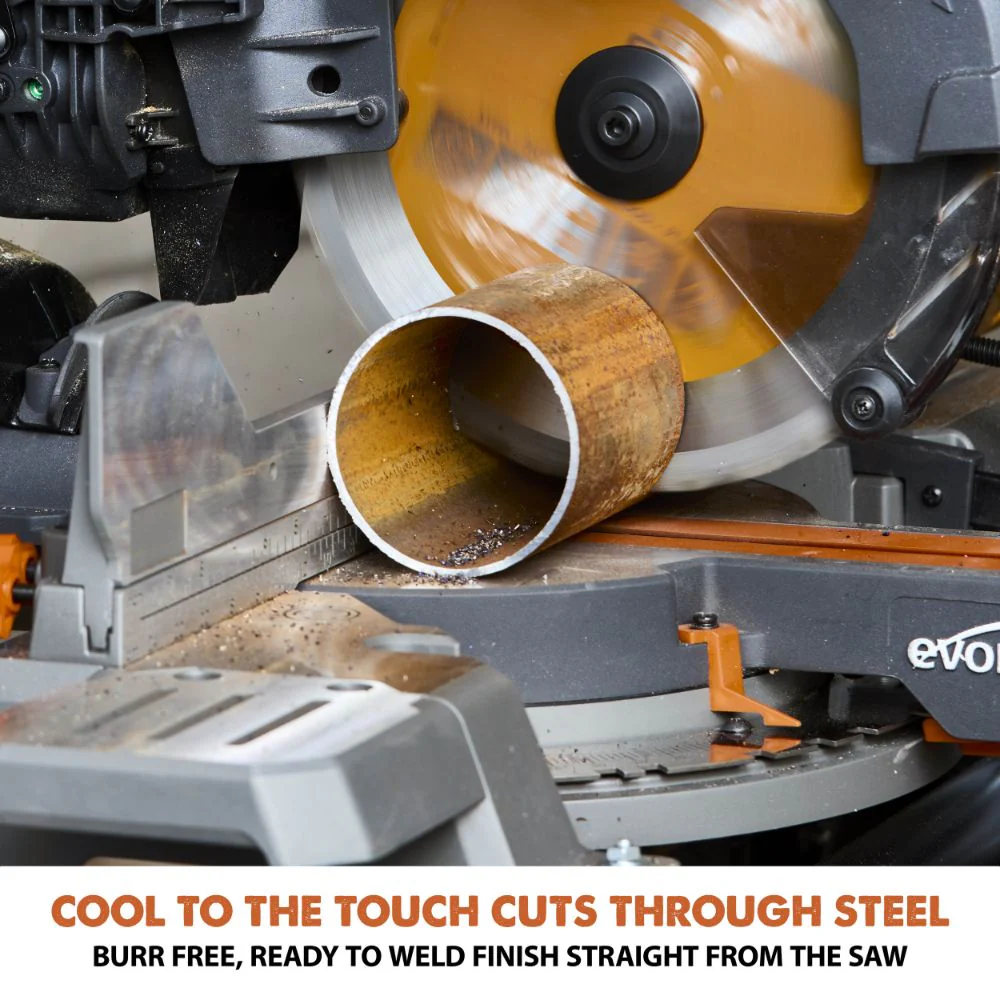 Evolution Cordless R255SMS-DB-Li: Dual Bevel Sliding Miter Saw With 10 in. Multi-Material Blade - Image 3