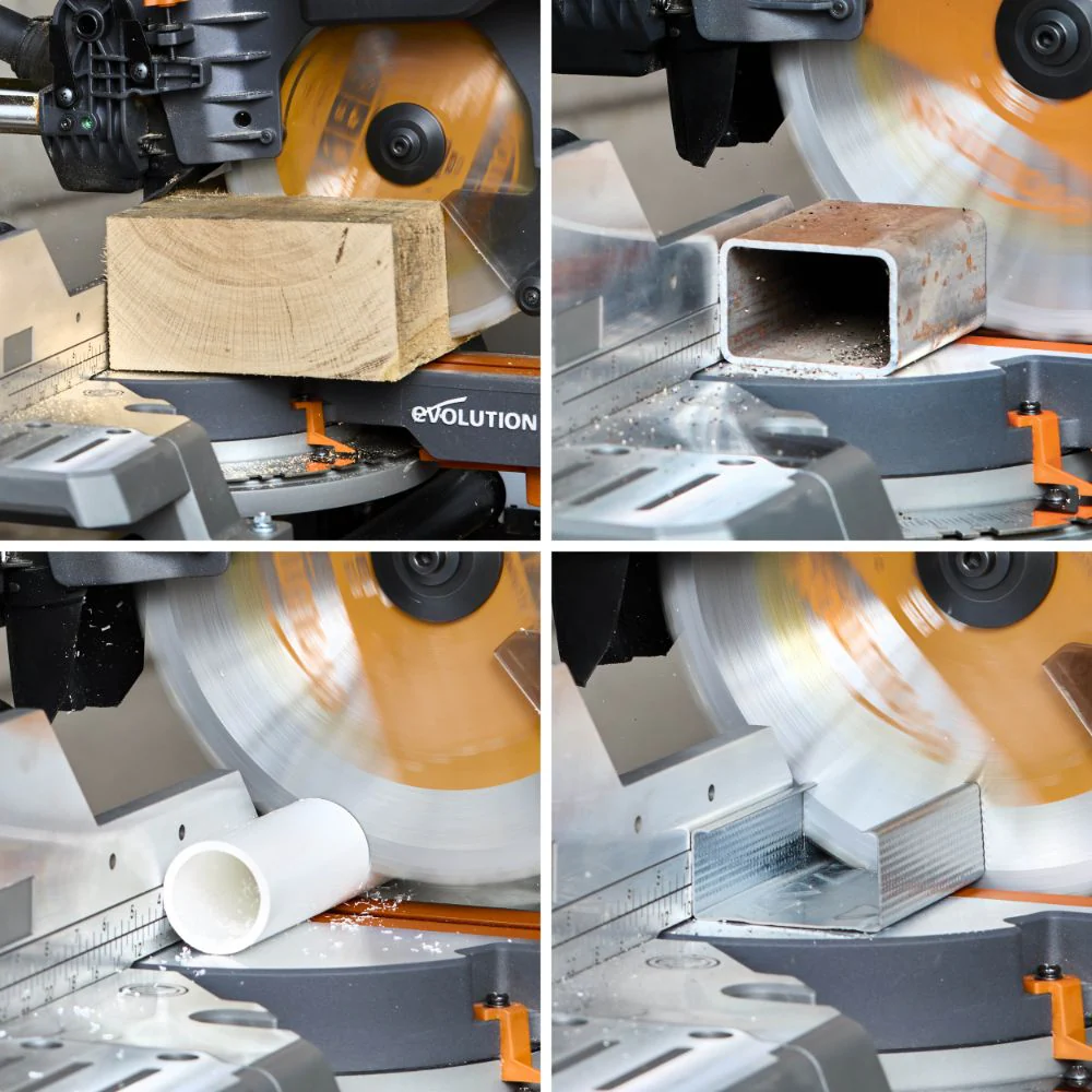 Evolution Cordless R255SMS-DB-Li: Dual Bevel Sliding Miter Saw With 10 in. Multi-Material Blade - Image 4