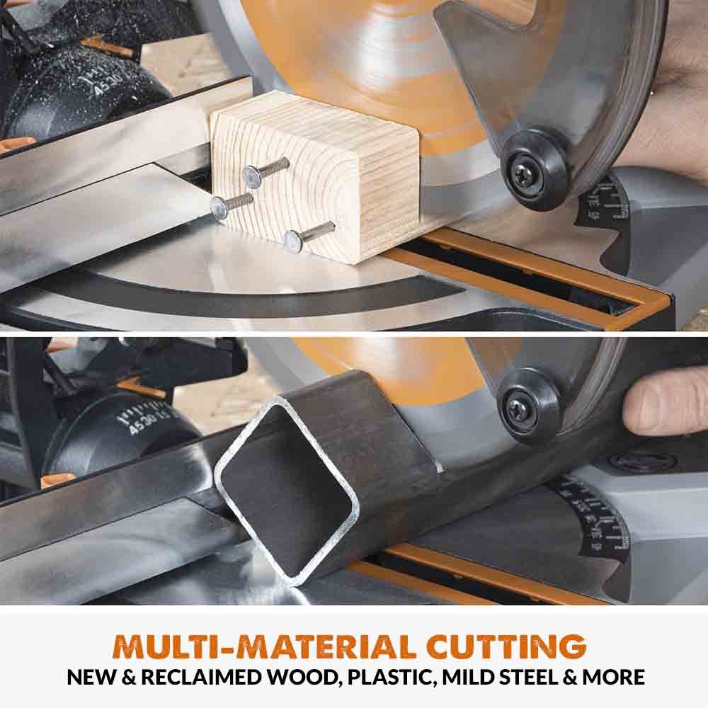 Evolution Cordless R185CMS-Li 7-1/4 in Compound Miter Saw 20V Li-Ion EXT Inc Multi-Material Blade - Image 5