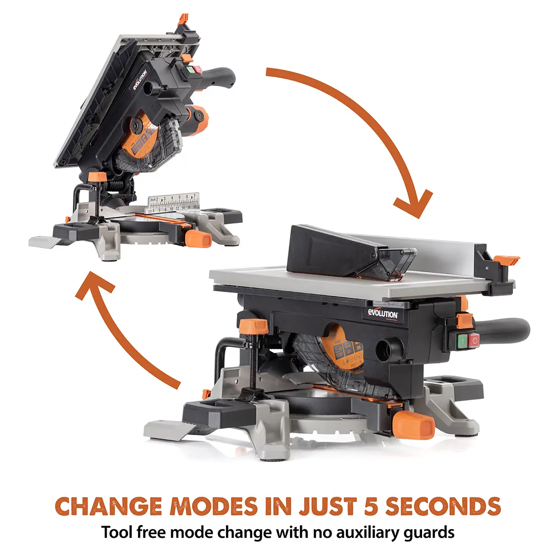 Evolution R8MTS 8-1/4” Convertible Miter Table Saw - Image 3