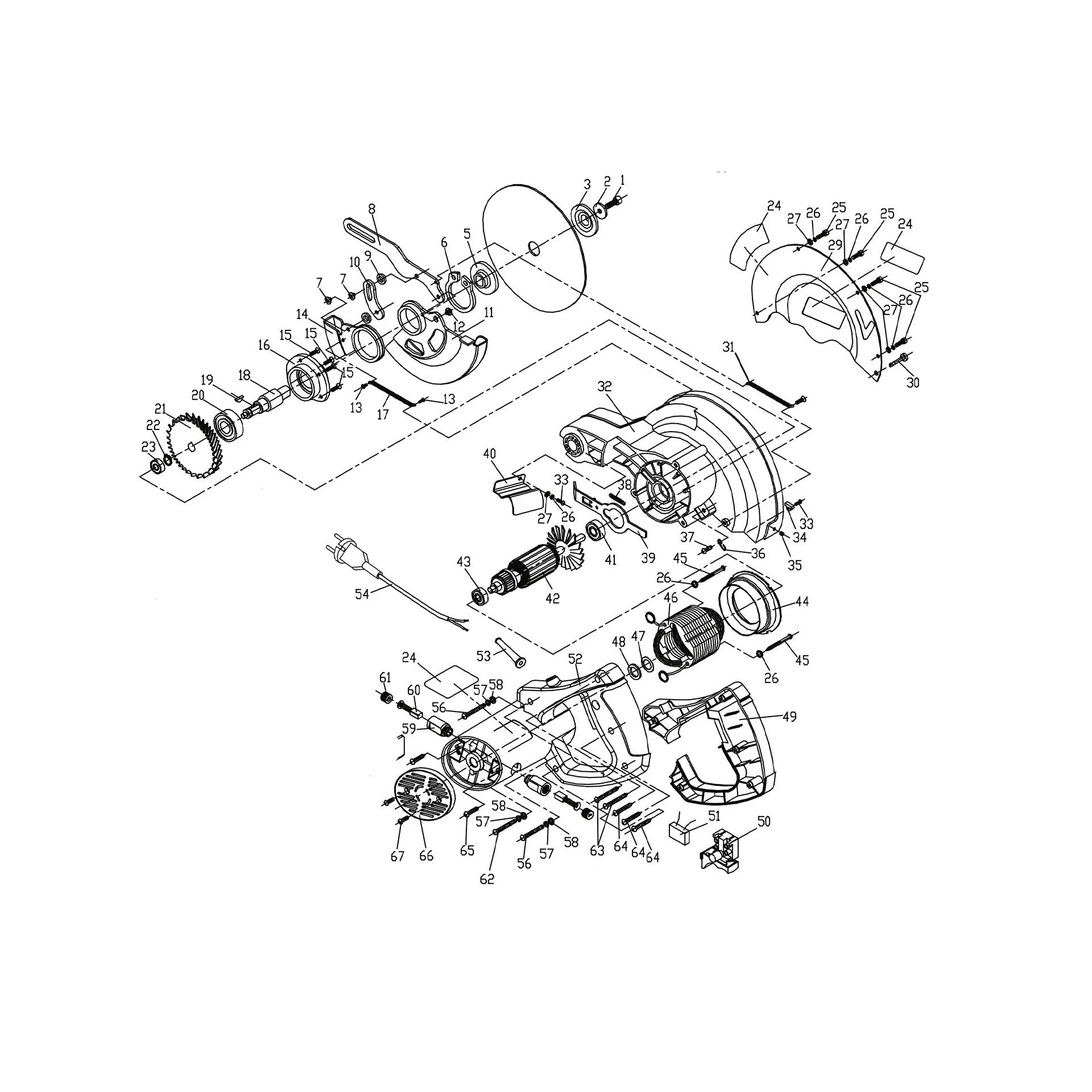 Evolution RAGE4 Chop Saw Spare Parts (Head) - Image 2