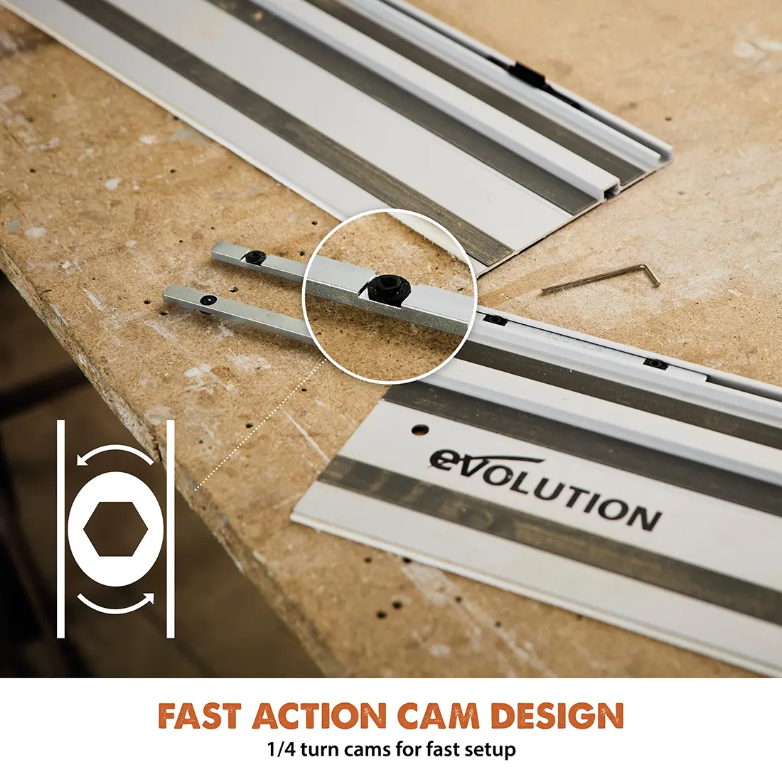 Evolution Self-Aligning Circular Saw Track Connecting Bars G2 - Image 3