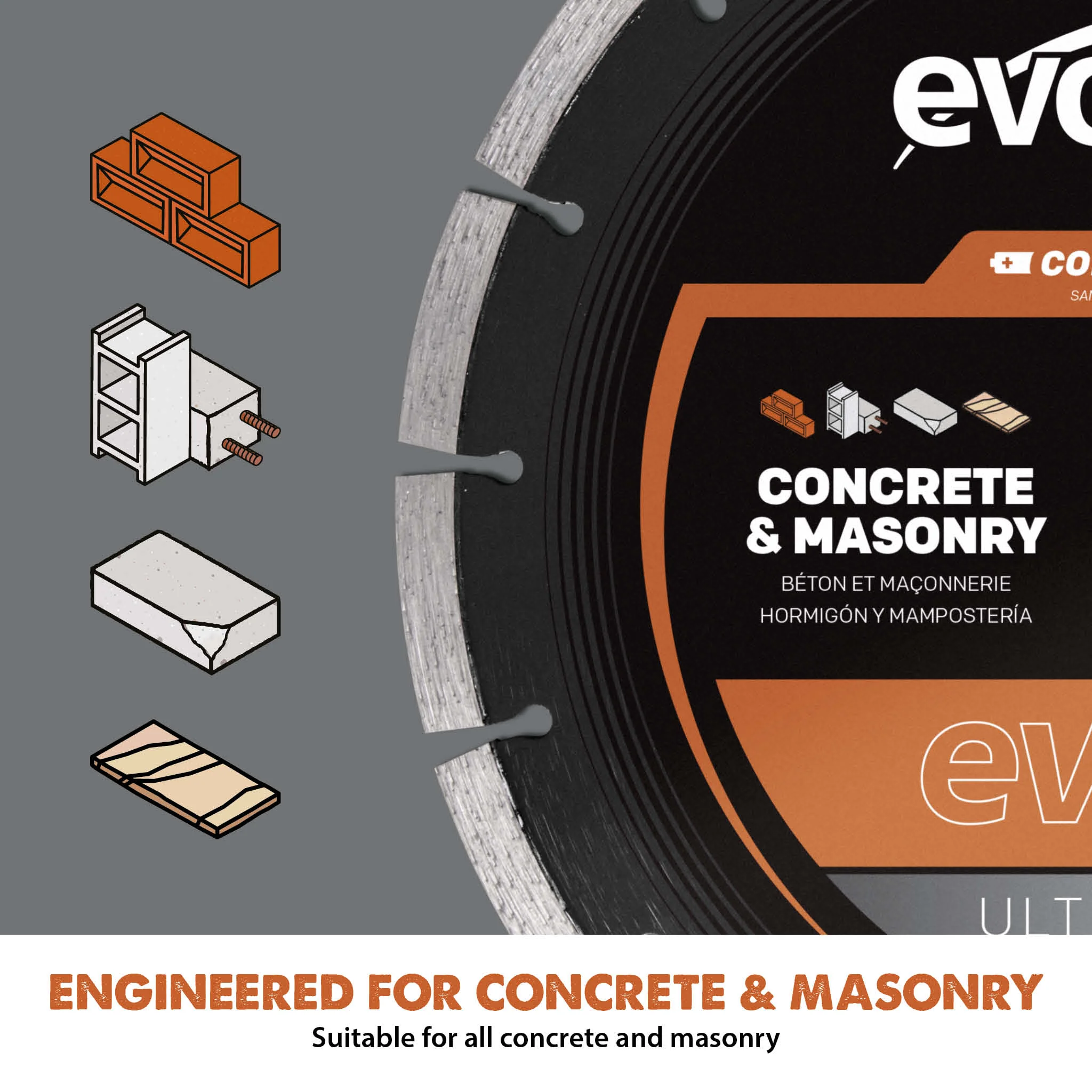 Evolution EVOMAX 10 In. Cordless Specific, Premium Diamond Ultra Thin kerf Blade - Image 9