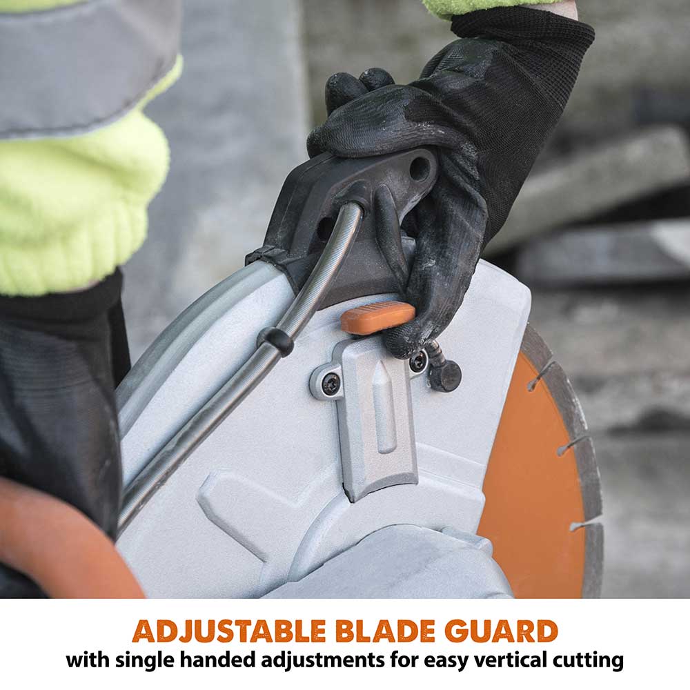 Evolution R12DCT | 12 in. | Electric Concrete | Water Fed Dust Suppression | Premium Diamond Blade Included - Image 8