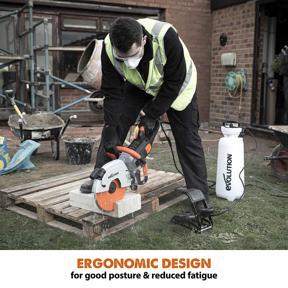 Evolution R12DCT | 12 in. | Electric Concrete | Water Fed Dust Suppression | Premium Diamond Blade Included - Image 9