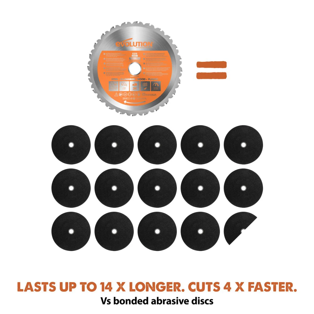 Evolution R210CMS: Compound Miter Saw With 8-1/4 in. Multi-Material Cutting Blade - Image 10