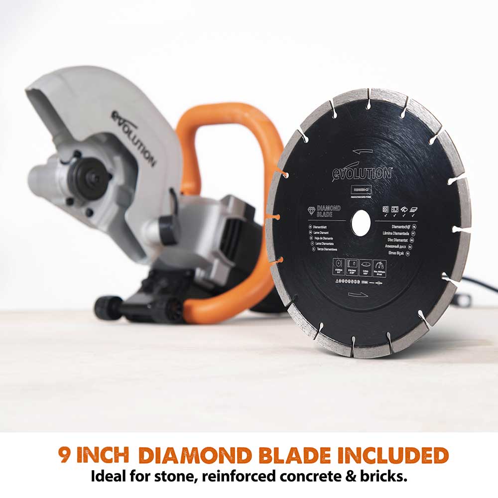 Evolution R230DCT | 9 in. | Electric Concrete Saw | Diamond Blade Included - Image 4