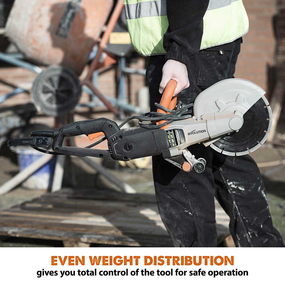 Evolution R230DCT | 9 in. | Electric Concrete Saw | Diamond Blade Included - Image 5