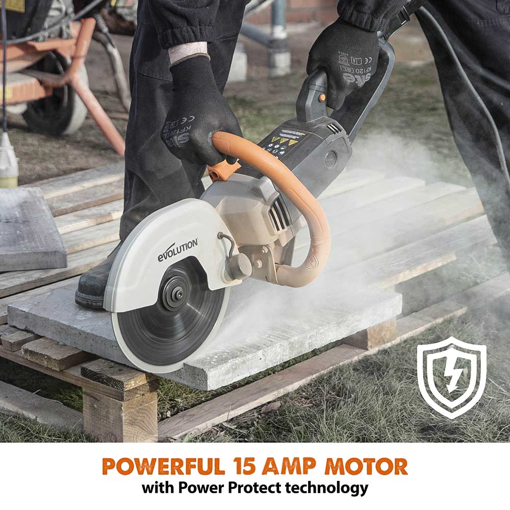 Evolution R230DCT | 9 in. | Electric Concrete Saw | Diamond Blade Included - Image 6