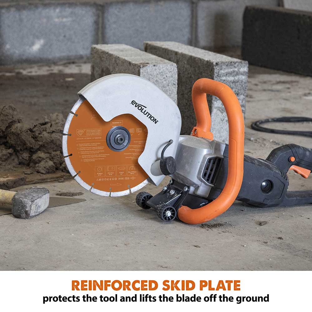 Evolution R255DCT | 10 in. | Electric Concrete Saw | Premium Diamond Blade Included - Image 10