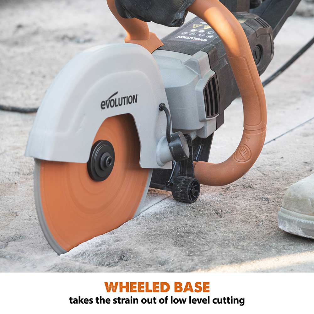 Evolution R255DCT | 10 in. | Electric Concrete Saw | Premium Diamond Blade Included - Image 11