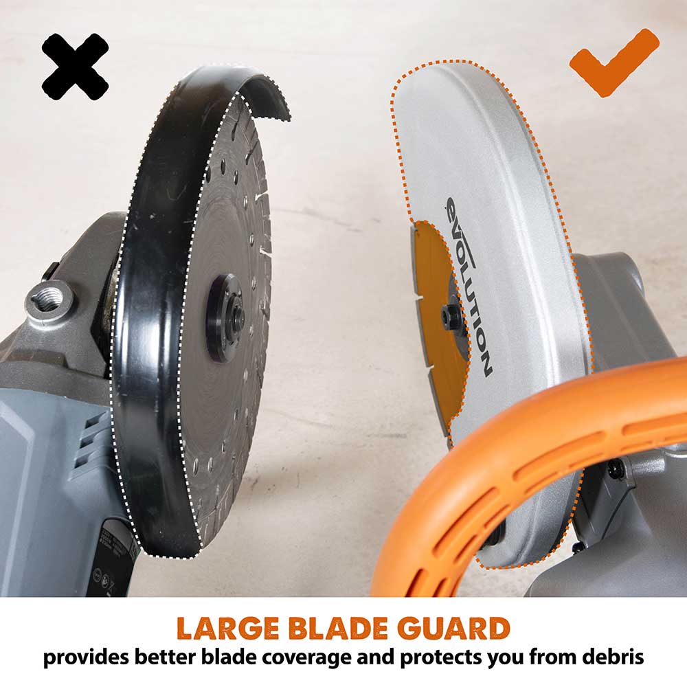 Evolution R255DCT | 10 in. | Electric Concrete Saw | Premium Diamond Blade Included - Image 9
