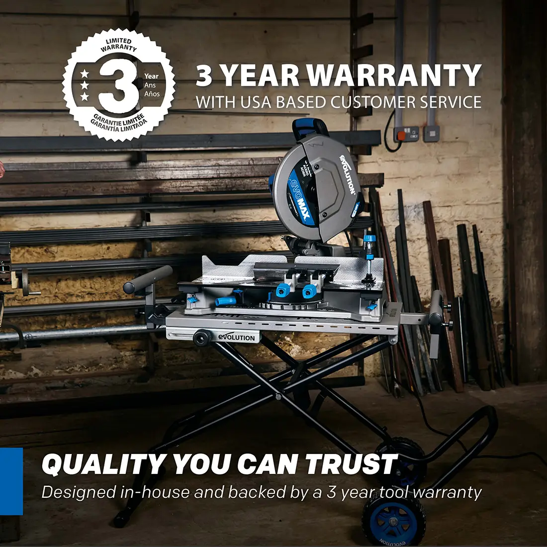 Evolution S14MCS: Metal Cutting Mitering Chop Saw With 14 in. EVOMAX14ST  Blade | Heavy Duty - Image 15