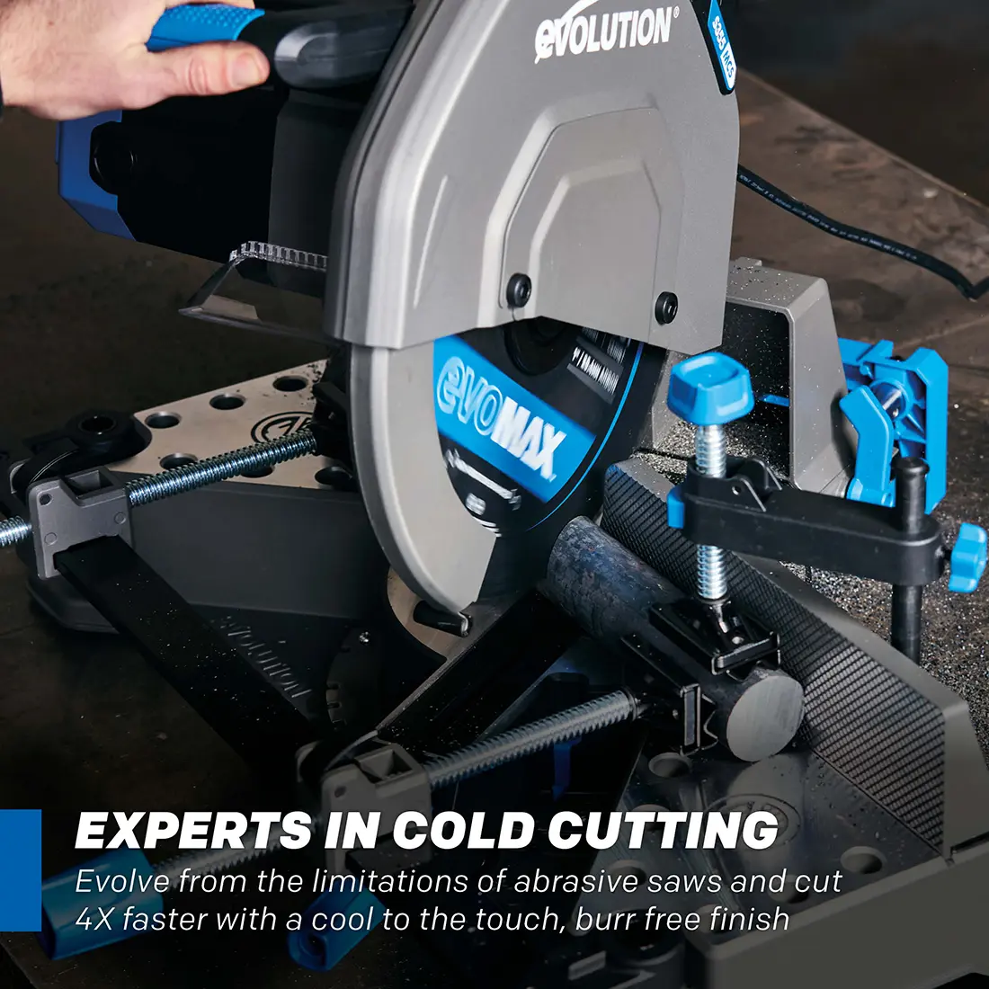 Evolution S14MCS: Metal Cutting Mitering Chop Saw With 14 in. EVOMAX14ST  Blade | Heavy Duty - Image 3