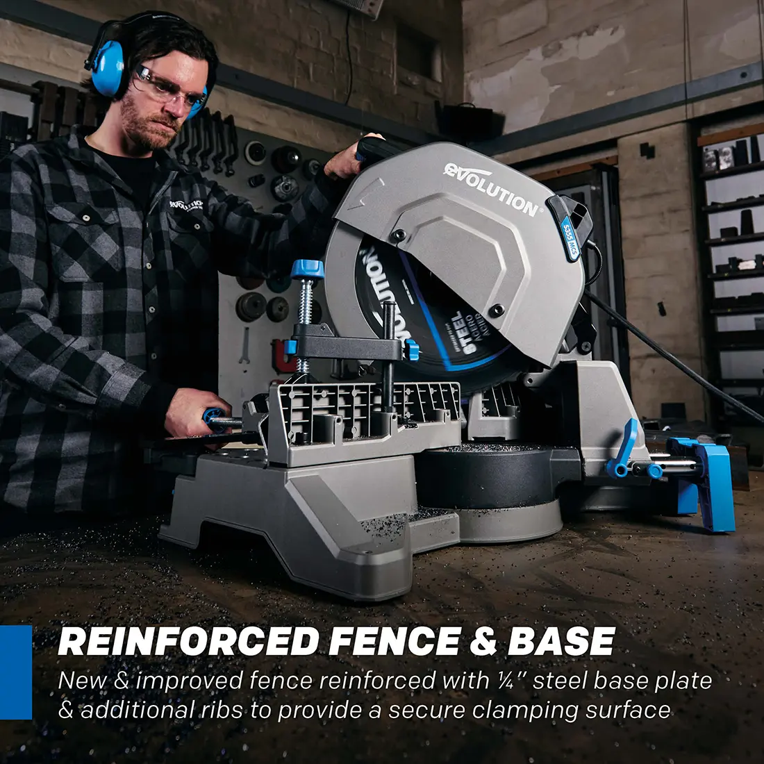 Evolution S14MCS: Metal Cutting Mitering Chop Saw With 14 in. EVOMAX14ST  Blade | Heavy Duty - Image 9