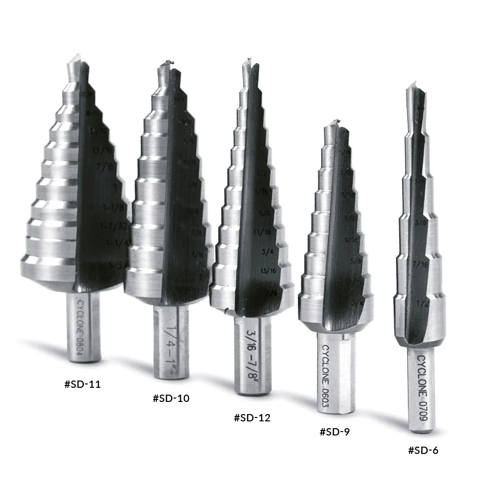 Evolution SD-6: 3/16 to 1/2 in. Straight Flute Step Drill - Image 5